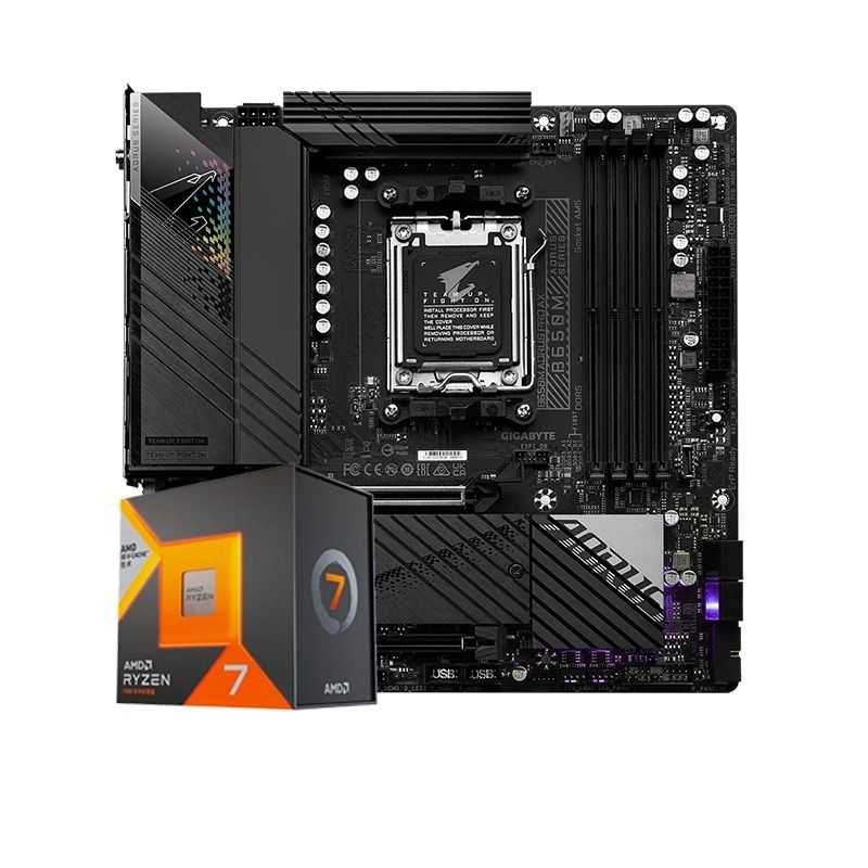 Комплект Gigabyte b650m Aorus pro ax и amd Ryzen 7 7800X3D OEM на 